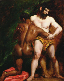 retro-gay:  The Wrestlers (ca. 1840) by William