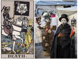 dopegirlfresh:  darksilenceinsuburbia:  Alice Smeets: The Ghetto Tarot Welcome to the Ghetto Tarot, a project from award-winning documentary photographer Alice Smeets and a group of Haitian artists known as Atis Rezistans. The idea was to take the classic