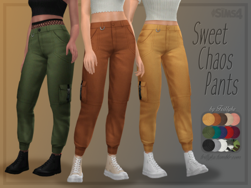 trillyke: Sweet Chaos Pants Cargo pants inspired by the ones I own in real life. custom thumbnail  1