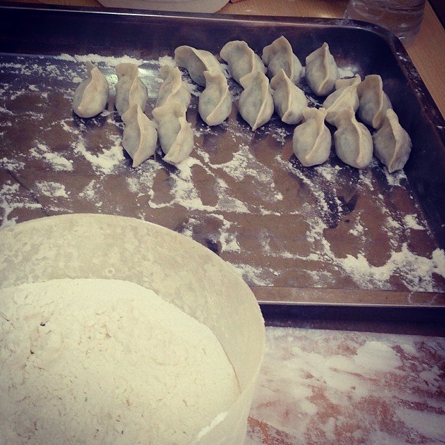 Lovely fresh dumplings waiting to be steamed. #dumpling #binondo #binondofoodtour #foodie (at Dong Bei Dumpling)