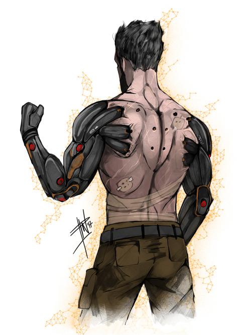 Jensen a day keeps the doctor away ;dwanted to draw a back and some augs. win-winsketchclub on ipad