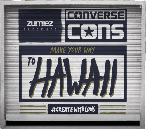 Zumiez Present Converse:Step 1. Create original artwork (litterally anything: paint, music, graffiti