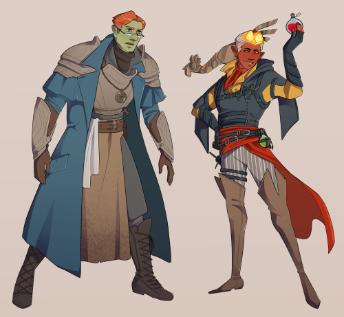 kilarit: My current D&D characters (+ Rät, aka the half-elf rogue that I’m going to play in a ne