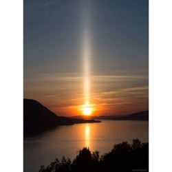 A Sun Pillar over Norway   Image Credit: