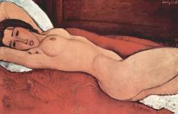 jes68:  Amedeo Modigliani (1884-1920), Nu couché les bras croisés derrière la tête, 1917. 