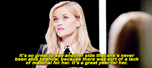amyelliottdunn:elizabethbaenks: Requested by amydunnes: Reese Witherspoon talking about Rosamund Pik