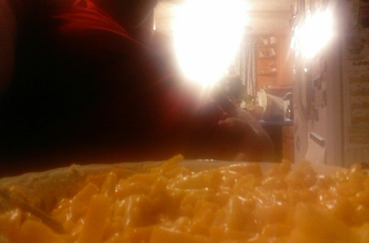Having Mac and cheese now