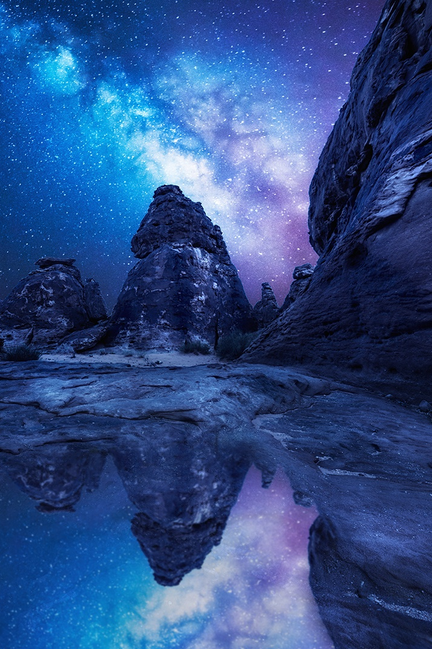 tr3slikes:  500px / Reflected milkyway by Meshari Aldulaimitr3slikes 
