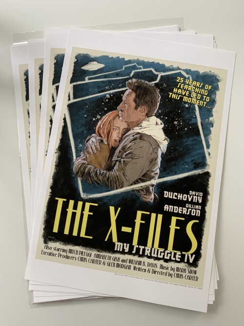 Just received additional AP prints of my The X-Files: “My Struggle IV” poster commemorat