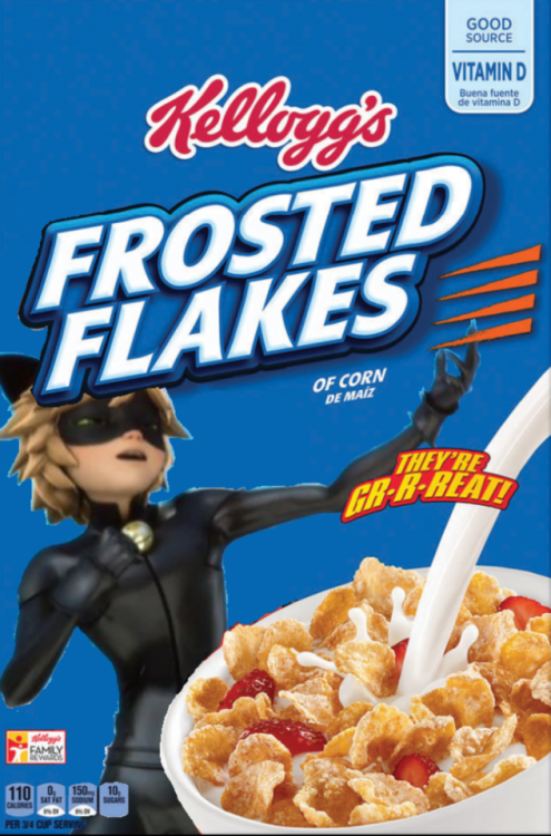 sailor-pikamander:Photoshopping Miraculous Heroes on cereal boxes is fun!