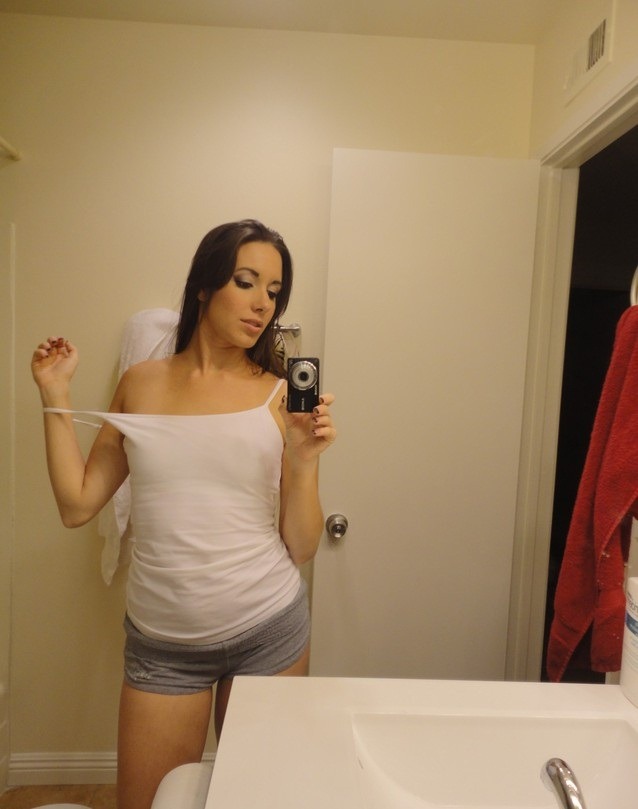 cheating-slut-wives:  Part 1 - Amateur slut stripping in the bathroom!