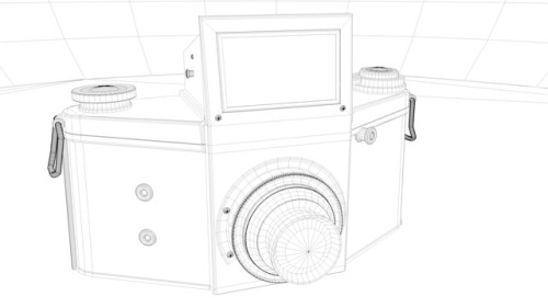 This 3D model of an Exakta camera was done by 2017 Digital Arts &amp; Design grad Eric Getz for his 