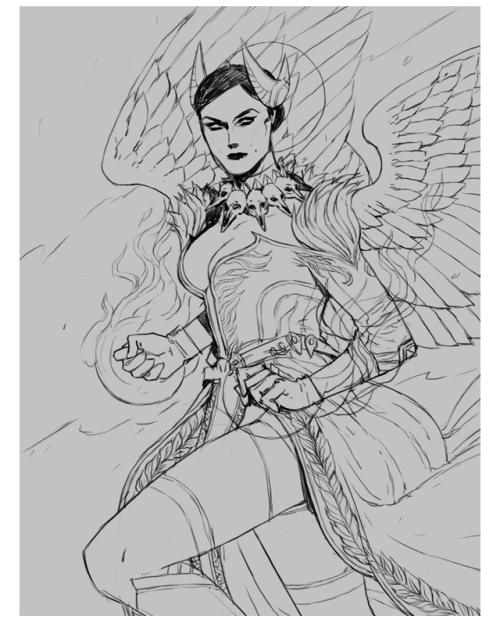 WIP! My valkyrie-themed character on GW2!  