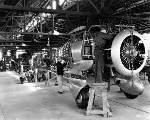 bigglesworld:  Beechcraft Model 17. Building the Staggerwing. First flew in 1932