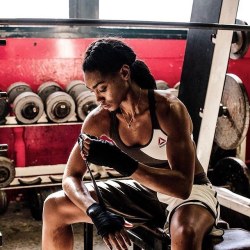 girlmeetsstrong:  Weekdays are just a warm up to the weekend.  Photo by @reebokfr #girlmeetsstrong #bemorehuman #reebok #box #mma #trainlikeafighter #running #wod #crossfit #training #boxing #fit #strong #strongwomen #StrongisBeautiful