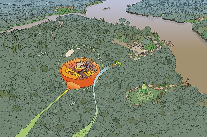 unoetrino:  ungoliantschilde:  Jean Giraud aka “Moebius” or “Gir” produced