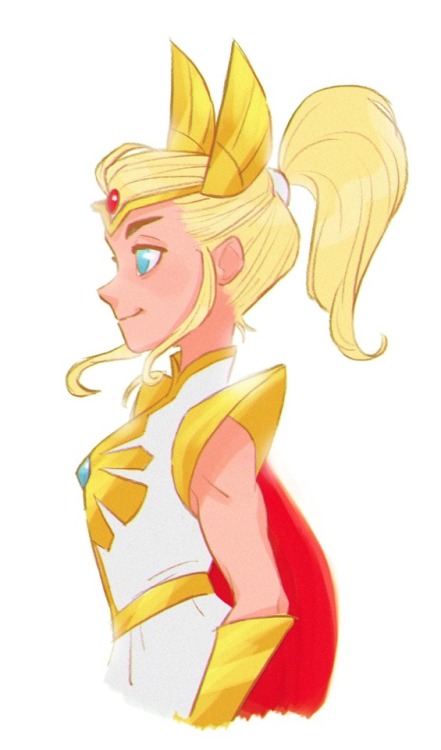 craigknowles:Quickie of the new She-Ra. A little off model I know, I just prefer her civvies ponytai