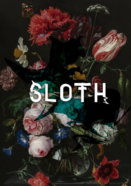 bestof-society6: ART PRINTS BY FILTHY ENGLISH Lust Gluttony Greed Sloth Wrath  Envy Pride 