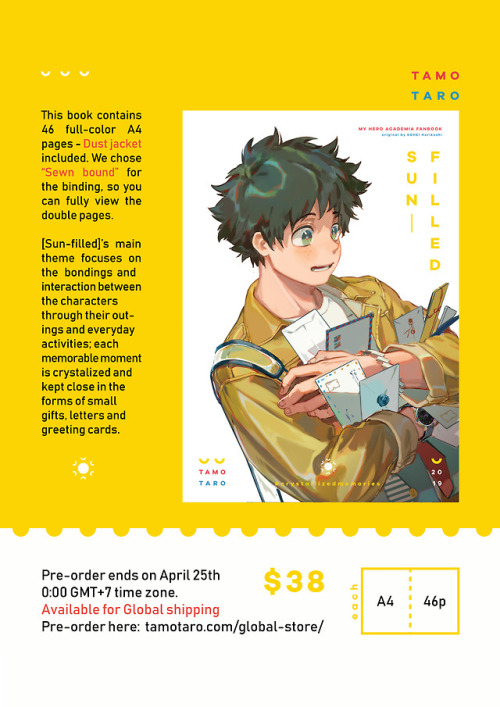 taro-k:taro-k:taro-k:taro-k:PRE-ORDER and GIVEAWAY My hero academia fanbook [Sun-filled] set. To joi