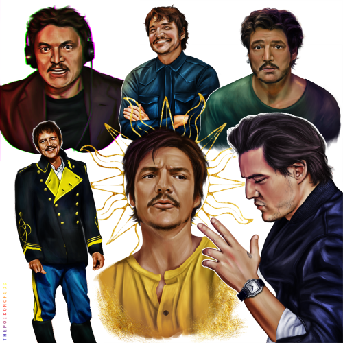 thepoisonofgod: Color studies of our fav Pedro photos. Thanks to frens for helping me choose! ♡ So g