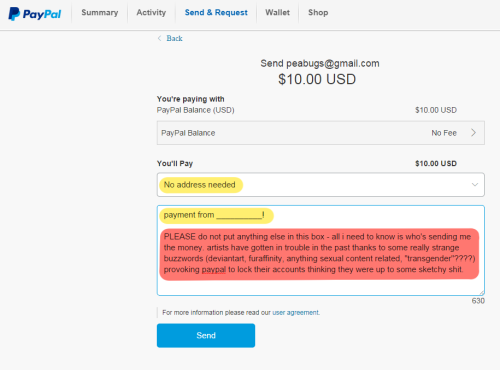 peabug:  a while ago i reblogged a paypal tutorial with some extra info / warnings in the comments, but the site updated so i figured i’d make my own tutorial with all that extra info added in  if you’re new to paypal, “Send & Request” is