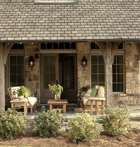 Backyard - Porch Ideas For A Large, Rustic Back Porch Renovation That Will Include A Roof Extension