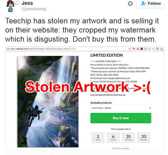 WARNING ABOUT TEECHIP AND OOSHIRTS AND FAN MERCH ADS ON FACEBOOK + TWITTER