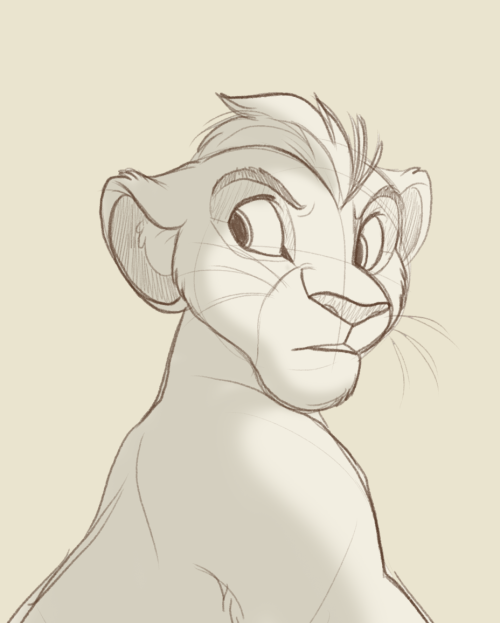 kitchikishangout:  Doodled up a REALLY quick Kion before bed because I am so happy to have new Lion King in my life -u-  