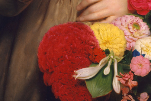 artdetails:Charles Cromwell Ingham, The Flower Girl (details), 1846