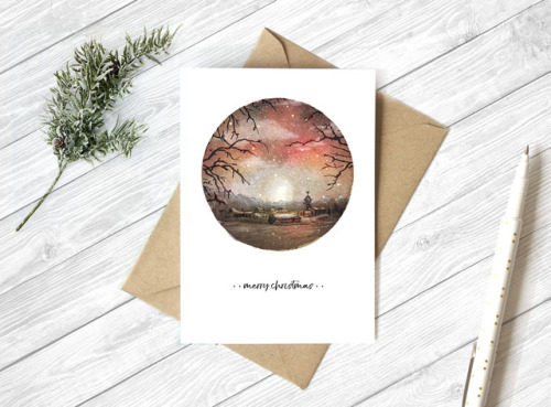 I have a range of Christmas cards available in my Etsy shop.These were lovingly created with origina