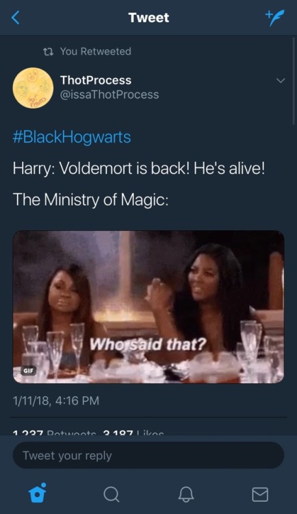 XXX messypotters:Some Black Hogwarts gems 💀😭😂 photo