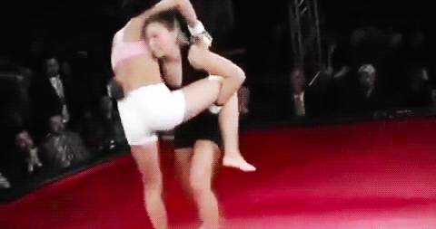 mma-gifs:  FCF 27: Miesha Tate vs. Jessica Bednark  Of all the MMA events that I’ve gone to & watched, I prefer the women’s bouts. Mainly because they all bring it! In a male-dominated sport, they absolutely have to. They have to justify