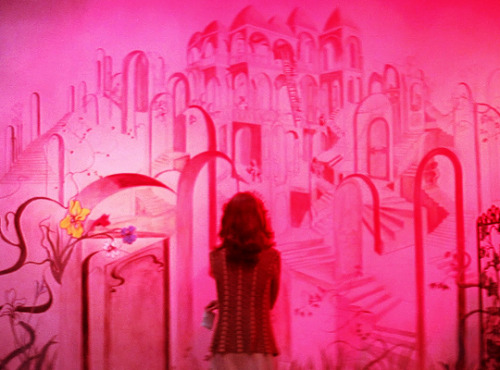 gregory-peck: Vanish! She must vanish! Make her disappear! Understand? Vanish, she must vanish. She must die! Die! Die! Give me power. Sickness! Sickness! Away with her! Away with trouble. Death, death, death!Suspiria (1977) dir. Dario Argento