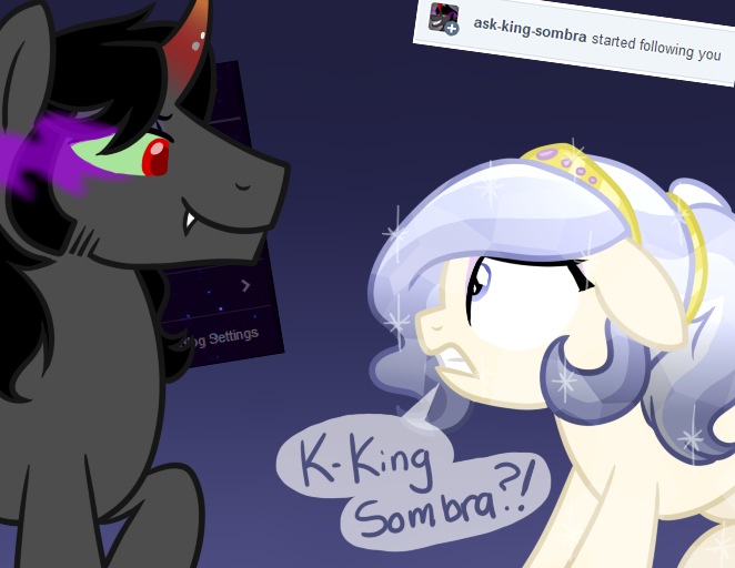 cytwex:  ask-king-sombra:  askopalescentpearl:  I-I-I…U-Um…! I-It’s nice to