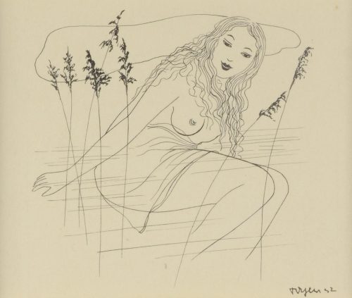 amare-habeo: Toyen (or Marie Čermínová) (Czech, 1902-1980)  Sitting nude, 1932 Pe