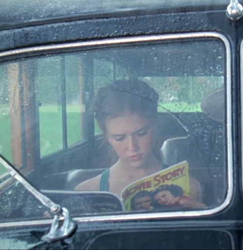 princesshaze:Dolores Haze dissociating while reading Movie Story Magazine in Lolita 1997
