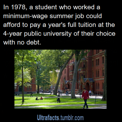 ultrafacts:   appropriationofthekimono:  ultrafacts:  Source For more facts, Follow Ultrafacts  &ldquo;In America&rdquo;. Where I come from (and a lot of other countries), in 2014, a student can study at a public university for free. Period. No catch.