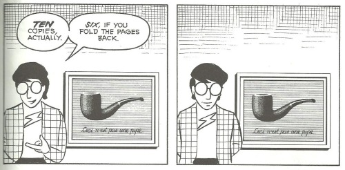 memeengine:Scott McCloud’s incomparable “Understanding Comics”.I swear you can open this book to any