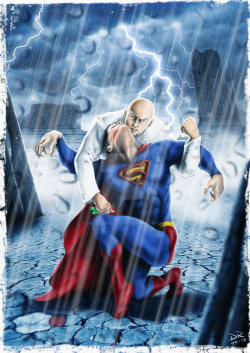 Luthor in the last kryptonite attack .Superman