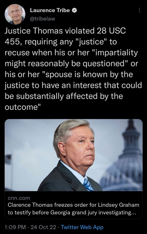 No Right Wing Lawyer Has An Objective Opinion On This. If Clarence Helps Them, Then They Think It Is
