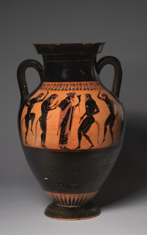 cma-greek-roman-art: The Bateman Amphora (Wine Jar), Lysippides Painter, c. 530-520 BC, Cleveland Mu