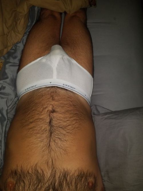 whitebriefs247: Didnt want to put pants on this morning