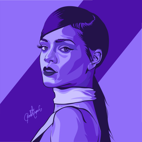 Rihanna art Vector