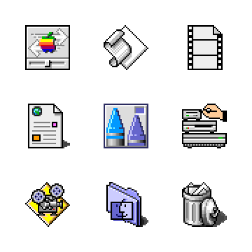more icons from Mac OS 8