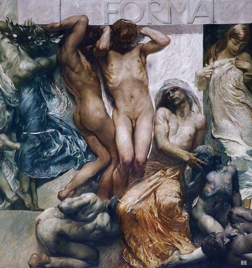 hadrian6:      Detail : Allegories of the History of Italy. Giulio Aristide Sartorio. Italian 1908-1913. encaustic on canvas.  http://hadrian6.tumblr.com         