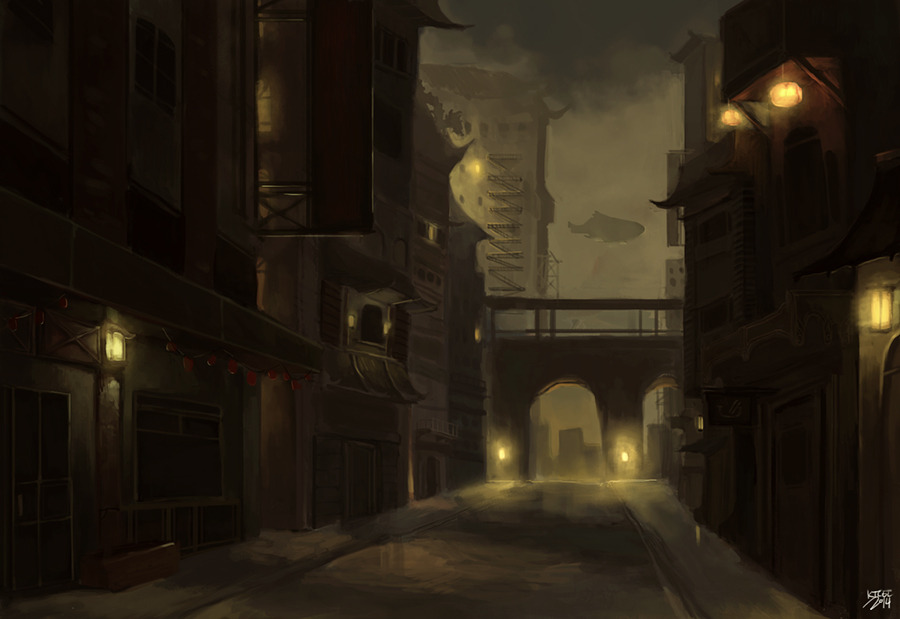 ktceee:  Middle ring of Ba Sing Se This is a location fan art inspired by the LoK.