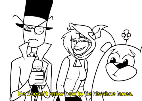 askdrflugthemadscientist:  you saw nothing… (literally crying and laughing as I draw this)original from: quirky guys and gals
