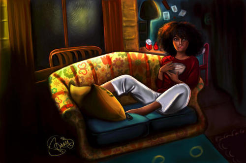 Sofa Night by luxuryzz