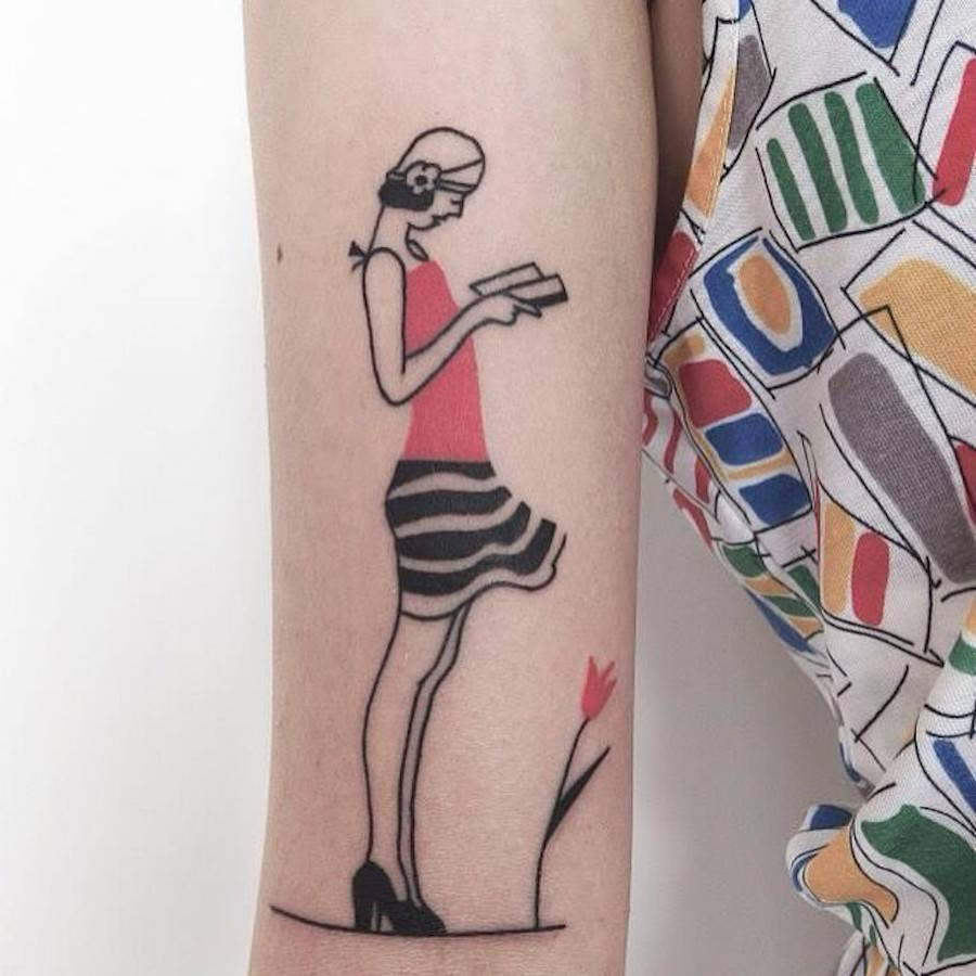 culturenlifestyle:  Whimsical Minimalist Tattoos by Axel Ejsmont Polish illustrator