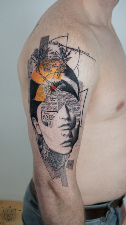 Black  Gray Face Tattoo  Get an InkGet an Ink